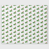 Christmas Frogs Wrapping Paper Cadeaupapier (Vlak)