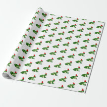 Christmas Frogs Wrapping Paper
