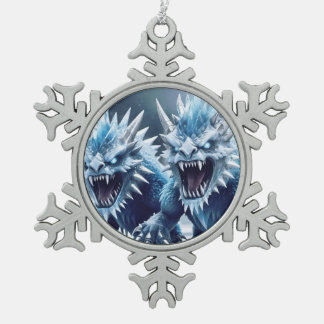 Christmas Frost Monsters Tin Sneeuwvlok Ornament
