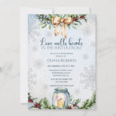 Christmas Frosty Snowly Winter Vrijgezellenfeest Kaart (Voorkant)