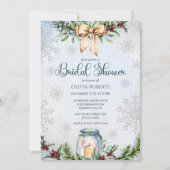 Christmas Frosty Snowly Winter Vrijgezellenfeest Kaart (Voorkant)