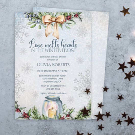 Christmas Frosty Snowly Winter Vrijgezellenfeest Kaart