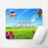 Christmas Frutiger Aero Mouse Pad Muismat (Met muis)