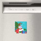 CHRISTMAS FUN MAGNETS - SNOWMAN ARTWORK - GIFTS MAGNEET (Insitu (Vaatwasser))