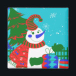 CHRISTMAS FUN MAGNETS - SNOWMAN ARTWORK - GIFTS MAGNEET<br><div class="desc">CHRISTMAS FUN MAGNETS - SNOWMAN ARTWORK - UNIQUE GIFTS - KITCHEN - KANTOOR - STOCKSTUFFERS Haal deze magneet voor al je vrienden en familie. Doe de voorraden dit jaar in. Je kunt dit op de koelkast of de kantoor op een kast plakken. Het is leuk, helder, vrolijk en schattig. Het...</div>