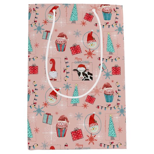 Christmas Fun Medium Cadeauzakje (Voorkant)