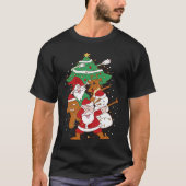 Christmas Fun Santa Deer Elf Ginger T-shirt (Voorkant)