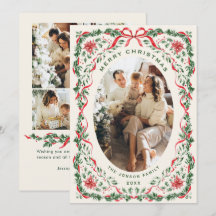 Christmas Funky Whimsical Red Bow Wreath 5 Photo