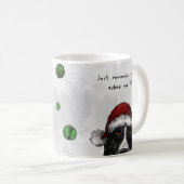 Christmas Funny Border Collie Mok - Sprouts (Voorkant rechts)