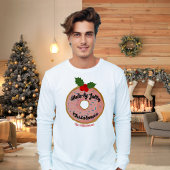 Christmas Funny Donut Wreath Personalize T-shirt