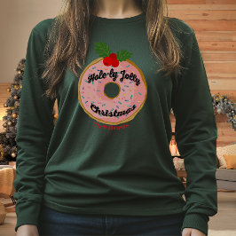Christmas Funny Donut Wreath Personalize T-shirt