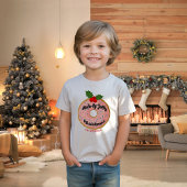 Christmas Funny Donut Wreath Personalize Tri-Blend Shirt