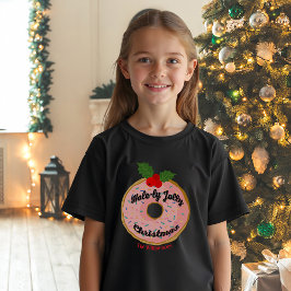 Christmas Funny Donut Wreath Personalize Tri-Blend Shirt