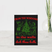 Christmas Funny From The Windows To The Walls Xmas Kaart (Voorkant)