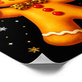 Christmas Funny Gingerbread Six Seven 67 Leopard B Poster (Hoek)