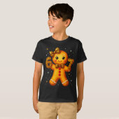 Christmas Funny Gingerbread Six Seven 67 Leopard B T-shirt (Voorkant volledig)