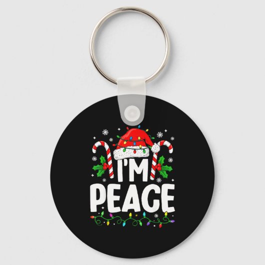 Christmas Funny I Come In Peace Couple Matching Me Sleutelhanger (Voorkant)