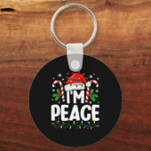 Christmas Funny I Come In Peace Couple Matching Me Sleutelhanger (Voorkant)