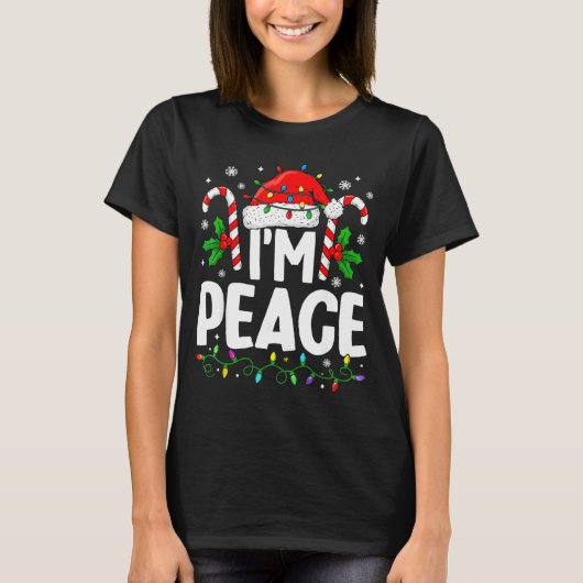 Christmas Funny I Come In Peace Couple Matching Me T-shirt (Voorkant)
