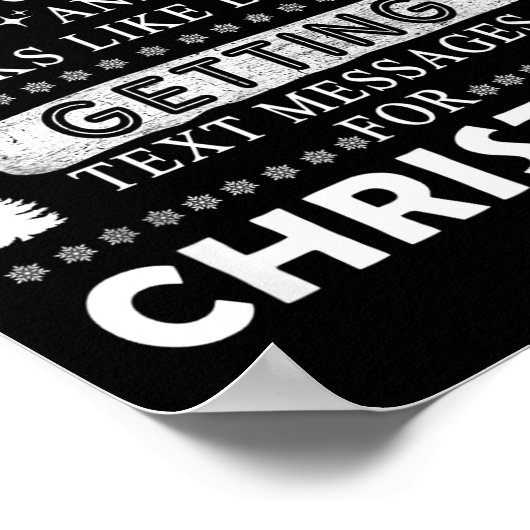 Christmas Funny Just Checked My Bank Account Gift Poster (Hoek)