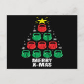 Christmas Funny Kettlebells Tree Holiday Workout Briefkaart (Voorkant)