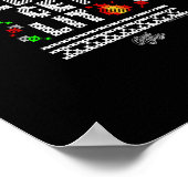 Christmas Funny - Let's Get Lit Poster (Hoek)