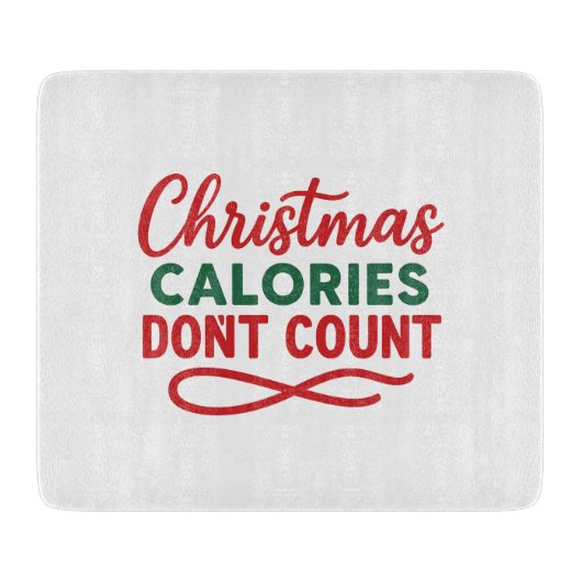 Christmas funny quote diet snijplank (Voorkant)