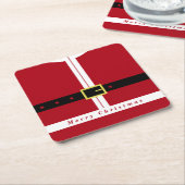 Christmas Funny Santa Design Paper Onderzetter (Schuin)