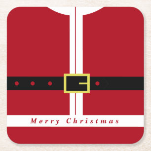 Christmas Funny Santa Design Paper Onderzetter