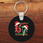 Christmas Funny Six Seven 6 7 Meme Gen Alpha Slang Sleutelhanger (Voorkant)