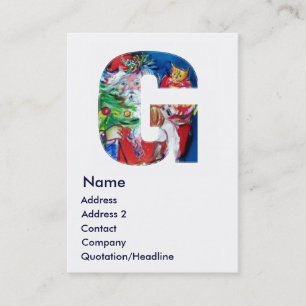 CHRISTMAS G BRIEF / SANTA MET CHRISTMAS TREE VISITEKAARTJE