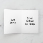 CHRISTMAS GAAT HET VOLLEDIGE JAAR VERLATEN VIA FEESTDAGEN KAART (Binnen)