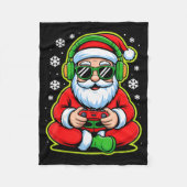Christmas Gamer Boys Kids Santa Play Video Game  Fleece Deken (Voorkant)