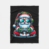 Christmas Gamer Boys Video Game Santa Xmas  Fleece Deken (Voorkant)