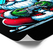 Christmas Gamer Boys Video Game Santa Xmas  Poster (Hoek)