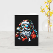 Christmas Gamer Boys Videospel Santa Xmas 1 Kaart (Gele Bloem)