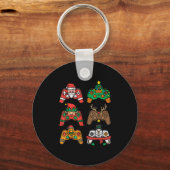 Christmas Gamer Controller Xmas Gaming Men Boys Ki Sleutelhanger (Voorkant)