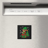 Christmas Gamer Retro Elf Funny Xmas Gaming Boys K Magneet (Insitu (Vaatwasser))