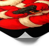 Christmas Gamer Santa Video Game Gaming Boys Men K Poster (Hoek)