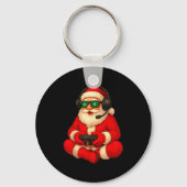 Christmas Gamer Santa Video Game Gaming Boys Men K Sleutelhanger (Voorkant)