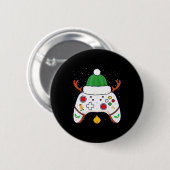 Christmas Gamer Video Game Controller Gamepad  Ronde Button 5,7 Cm (Voorkant /achterkant)