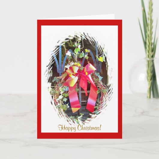 CHRISTMAS GARLAND FEESTDAGEN KAART (Voorkant)