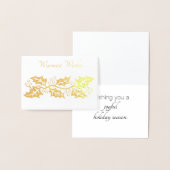 Christmas Garland Gold Foil Christmas Kaart (Display)