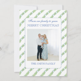 Christmas Garland Grandmillenial Photo Feestdagenkaart