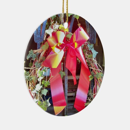 CHRISTMAS GARLAND KERAMISCH ORNAMENT (Rechts)