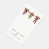 Christmas Garland Paper Guest Towels Servet (Hoek)