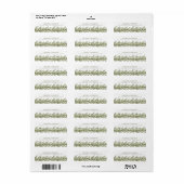 Christmas Garland Retour Adreslabels Etiket (Full Sheet)