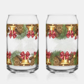 Christmas Garland with Gold Bells & Red Bows Blikvorm Glas (Links)