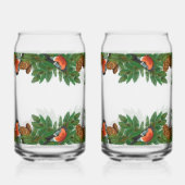 Christmas Garland with Pine Cones & Birds Blikvorm Glas (Achterkant)