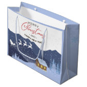 Christmas | Gelukkig nieuw jaar | Aanpasbaar voor  Groot Cadeauzakje (Voorkant Gekanteld)